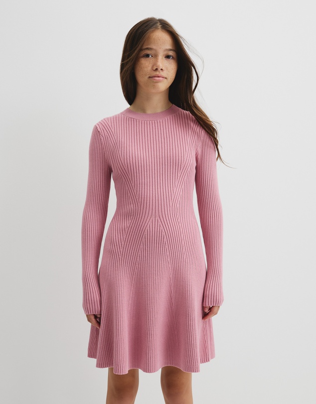 Country Road - Teen Rib Long Sleeve Knit Dress