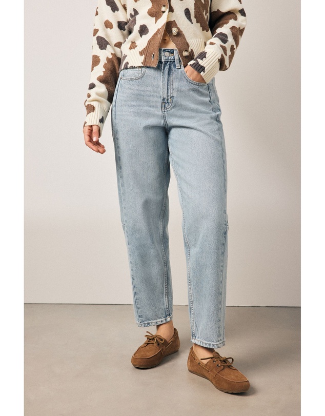 NEXT - 100% Cotton Arched Barrel Jeans