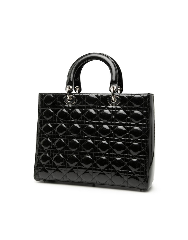 Pre-Loved by Azura Reborn - Pre-Loved Large Patent Cannage Lady Dior