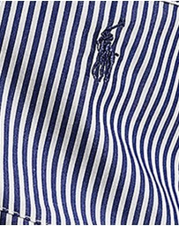 Polo Ralph Lauren - Shirting Stripes Crop Top & Boxer Short Cotton Pyjama Set