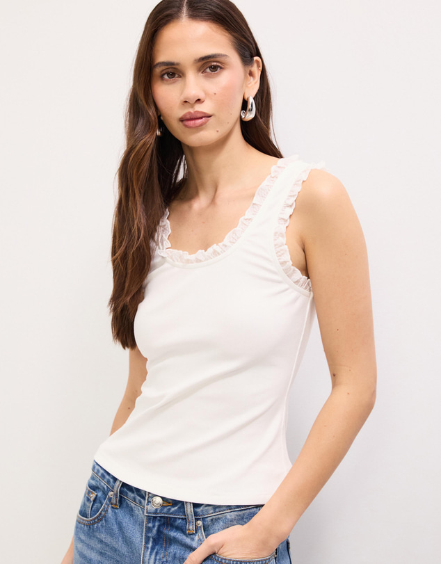 The Fated - Kaitlyn Frill Rib Tank