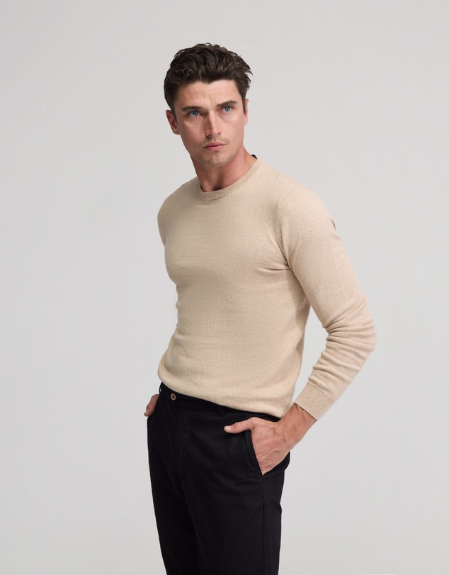 Oxford - Crew Neck Cotton Cashmere Knit