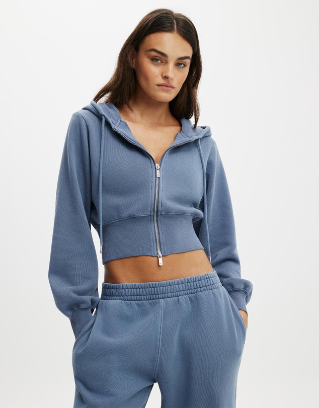 Cotton On Body Active - Fleece Contour Zip Through Hoodie