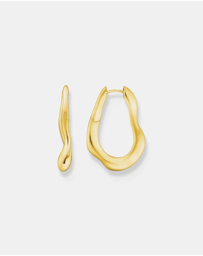 THOMAS SABO - THOMAS SABO Big Wavy Hoop Earrings in Gold