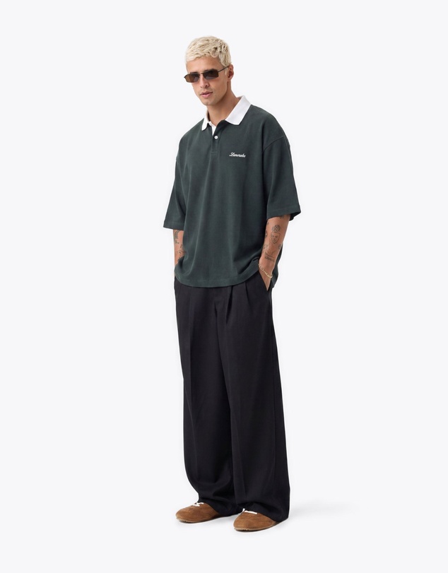 Zanerobe - Box Crop Polo Forest/White