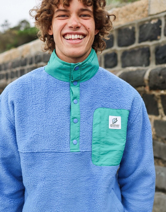 Skwosh - Skwosh Polar Snap Fleece in Blue