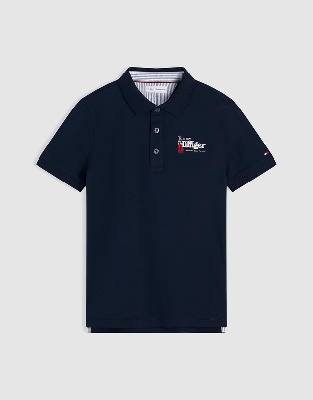 Tommy Hilfiger - Regular Fit Graphic Embroidery Polo Shirt - Teens