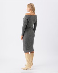 Ripe Maternity - Tobie Off Shoulder Knit Dress