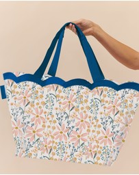Sky Gazer - Scalloped Edge Beach Bag- Yamba