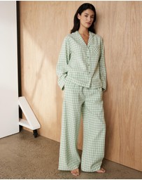 Atmos&Here - Ava Gingham Long PJ Set