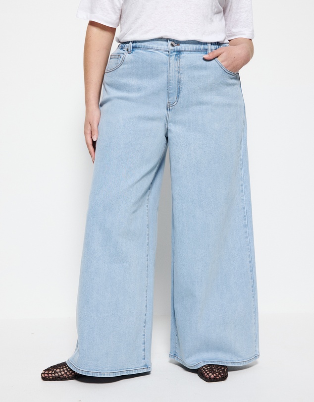 Commonry - Elasticated Wide Leg Jean
