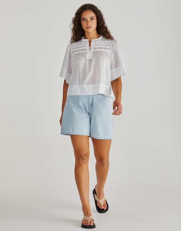 Sass - Pammi Ruffle Yoke Blouse
