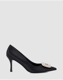 Dune London - Aquamarine - Black