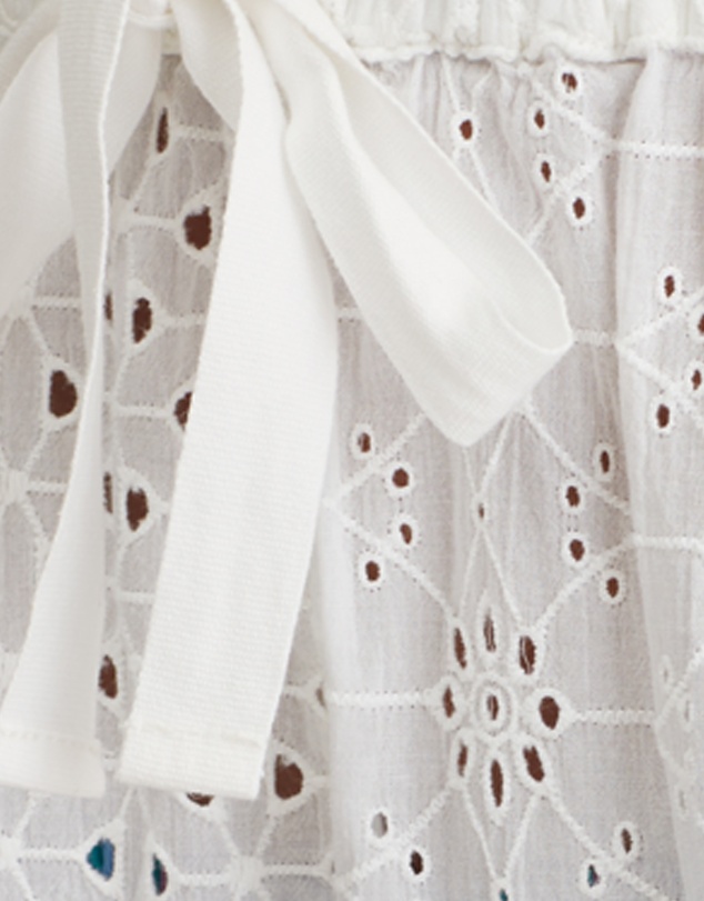 Polo Ralph Lauren - Patchwork Eyelet Shirt & Shorts Cotton Beachwear Set