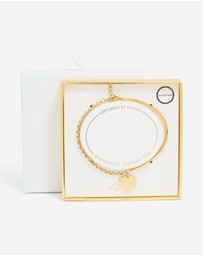 Lovisa - Waterproof Gold Plated Stainless Steel Love Engravable Bracelet