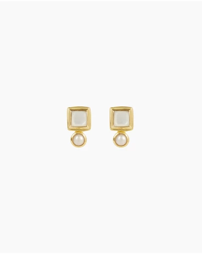 Bianc - Impressionist Earrings Mother of Pearl