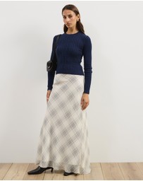 Atmos&Here - Tessa Crewneck Cable Knit Sweater