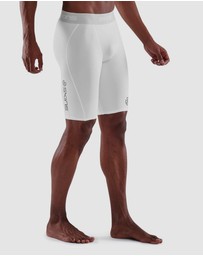 SKINS - SKINS Compression Men's Series-1 Running/Gym Half Tight White