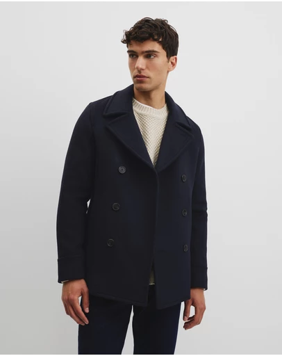 Country Road - Wool Blend Pea Coat