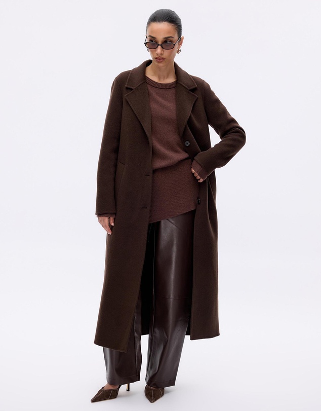 Revibe - Repaired Minima Esenciales Dulcie Relaxed Wool Coat - AU 8