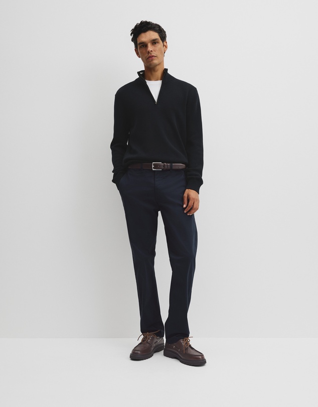 Country Road - Australian Good Earth Cotton Half Zip Knit