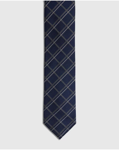 Oxford - Malcolm Check 7Cm Silk Tie