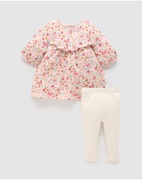 Purebaby - Cosy Dress and Leggings Set -Kids-Babies