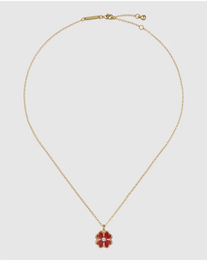 Ted Baker - FERN: Enamel Flower Pendant Necklace