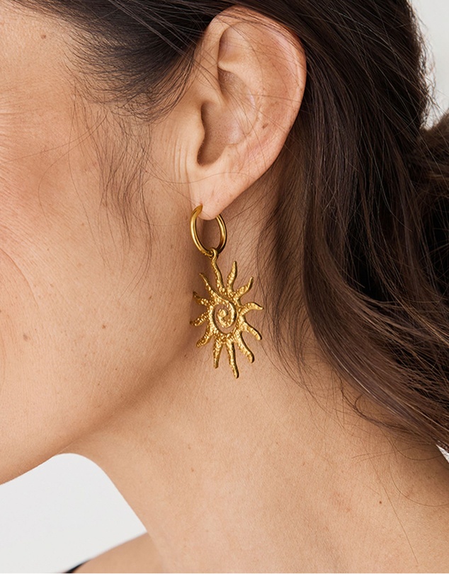 Forcast - Soleil Hoop Earrings