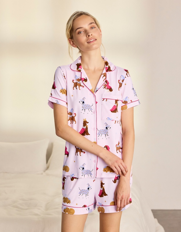 Chelsea Peers - Fairy Tale Dogs Short Pyjama Set