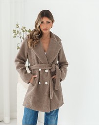 Esther & Co - Brienna Jacket - Taupe