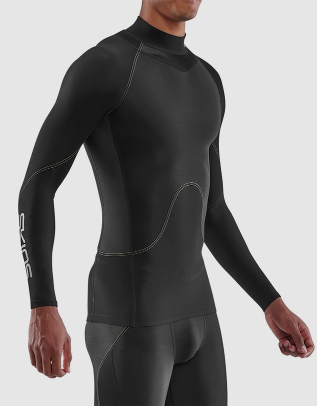 SKINS - SKINS Compression Men's Series-3 Clothing Long Sleeve Top Thermal Black