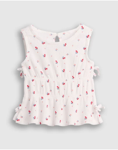 GAP - Sleeveless Crinkle Knit Top - Babies-Kids