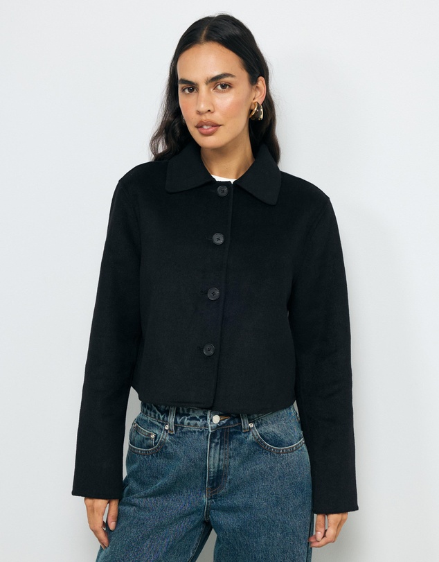 AERE - Lola Double Faced Wool Blend Coat