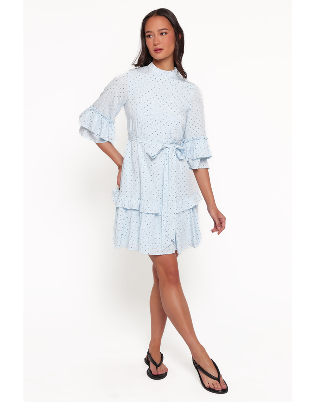 Petal & Pup - Peta Dress - Blue Polka Dot