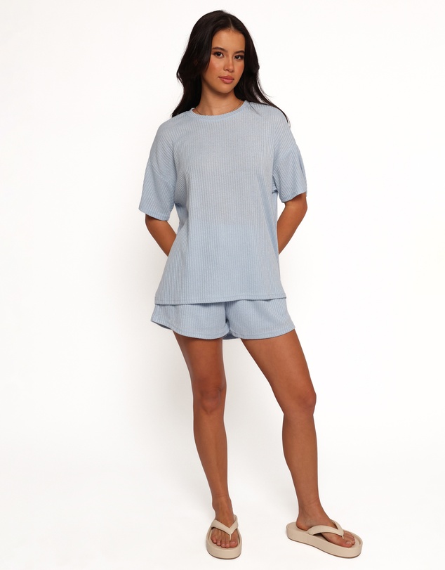 Petal & Pup - Granger Knit Short Set - Blue