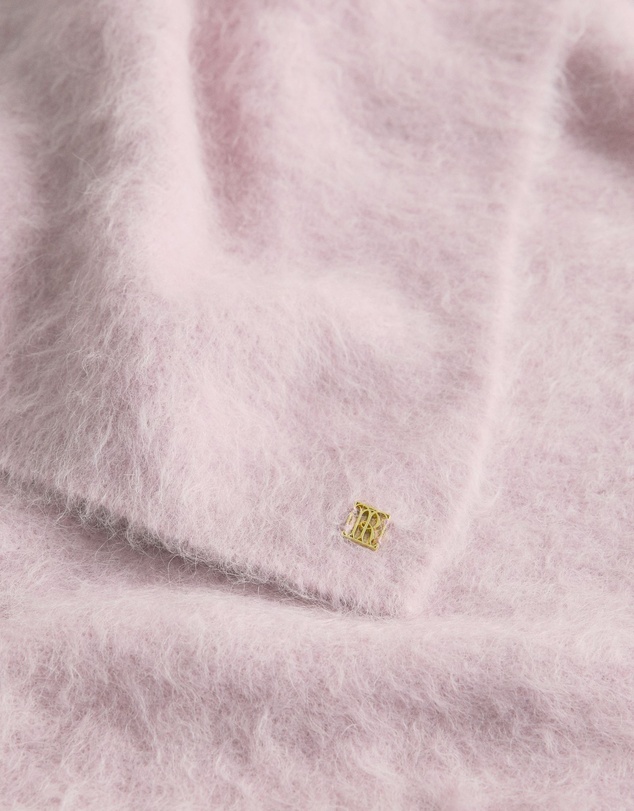Trenery - Brushed Alpaca Scarf in Light Blush