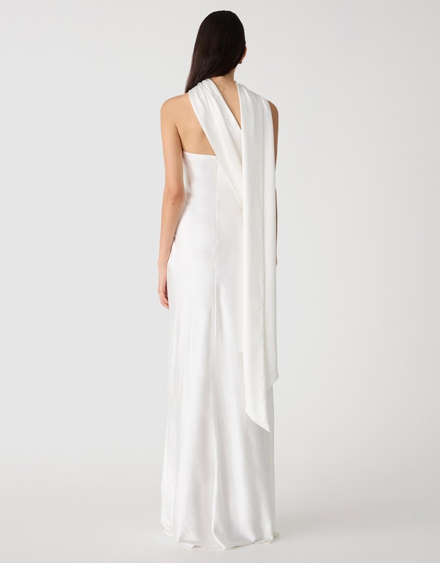 MISHA - Lilia Sash Neck Maxi Dress