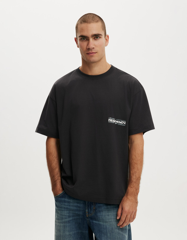 Cotton On - Box Fit Text T-Shirt