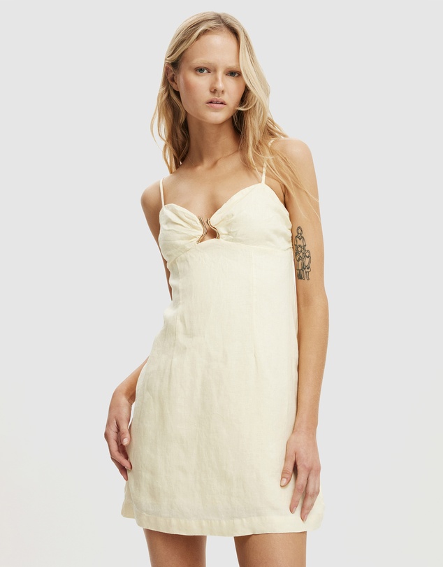 Cotton On - Luxe Linen Strappy Dress