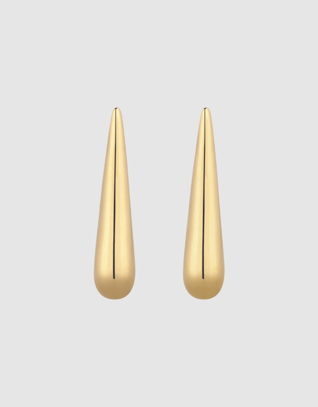 Elli Jewelry - Teardrop Stud Earrings in Gold-Plated 925 Silver