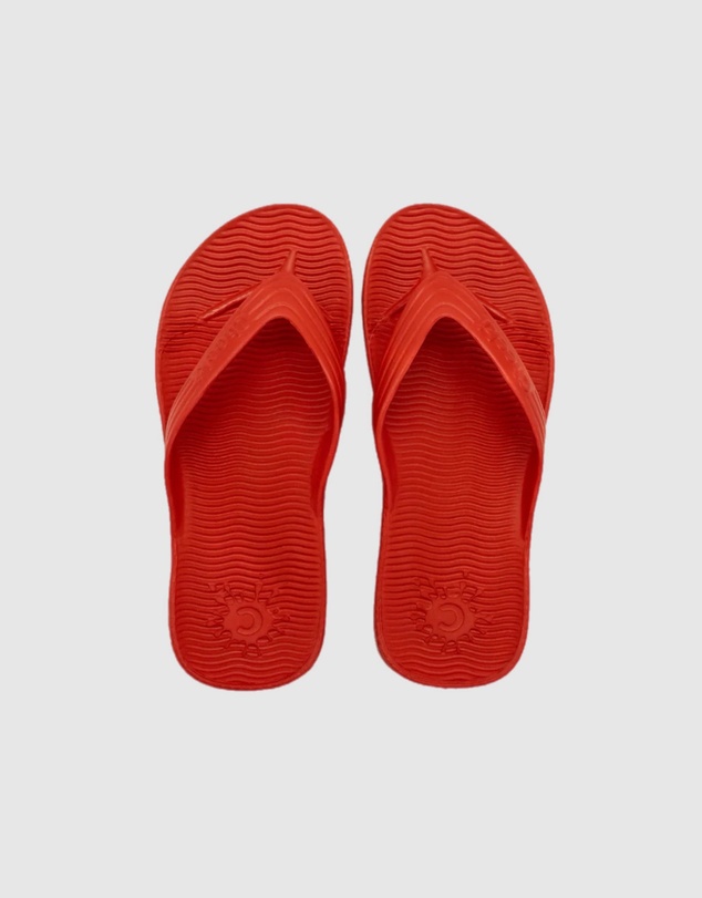 Tolu Australia - Red Thongs For Kids With Arch Support