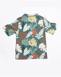 Vacancy Co - Abstract Leaf Rayon Dress Shirt - Youth