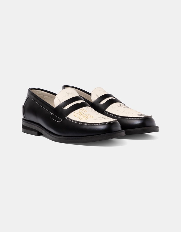 Duke + Dexter - Wilde Midnight Chateau Sketch Penny Loafers