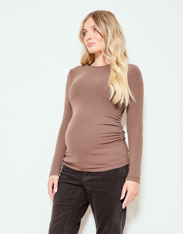 Soon Maternity - Base Soft Rib Feeding Top