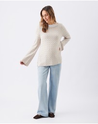 Ripe Maternity - Carla Cable Nursing Knit