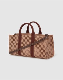 Karl Lagerfeld - K/Rue St-Guillaume Monogram East-West Magazine Tote Bag