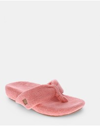 Mia Vita - Cozy Toe Post Slipper - Apricot