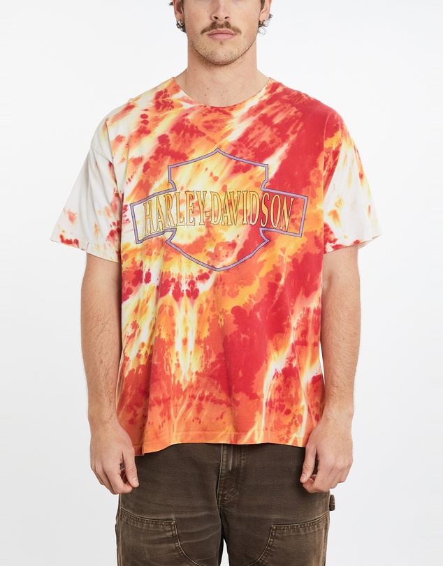 Vintage by The Real Deal - Pre Loved - 1992 Harley Davidson Tie Dye Tee