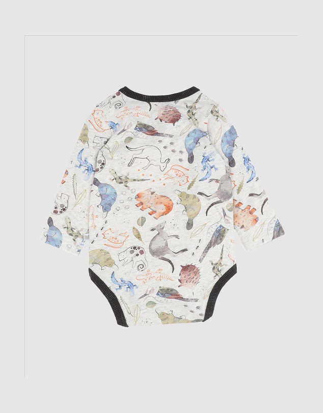 Fox & Finch - Outback Adventure LS Bodysuit - Babies